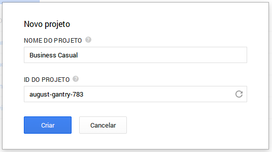 Novo Projeto